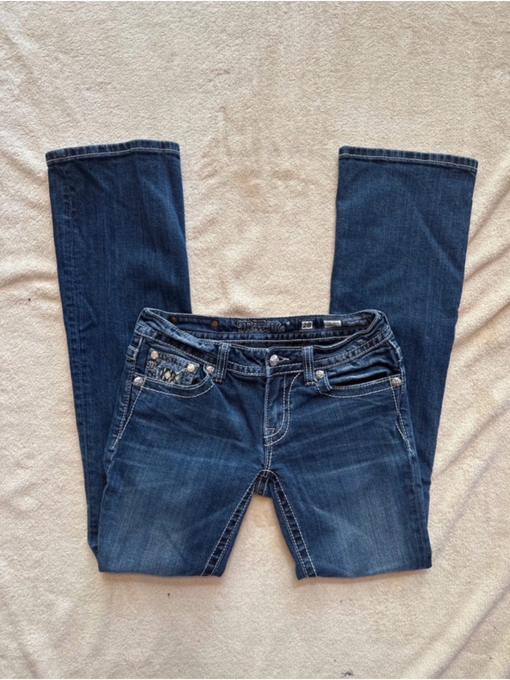 Miss Me Dark Blue Boot-Cut Jeans